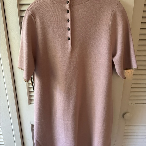 Maeve Light Pink Mini Dress with Front Pockets - Picture 4 of 7